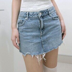 Garage Blue Denim Mini Skirt